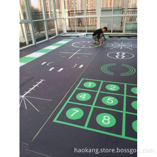 Multi-purpose Custom logo gym roll floor mat